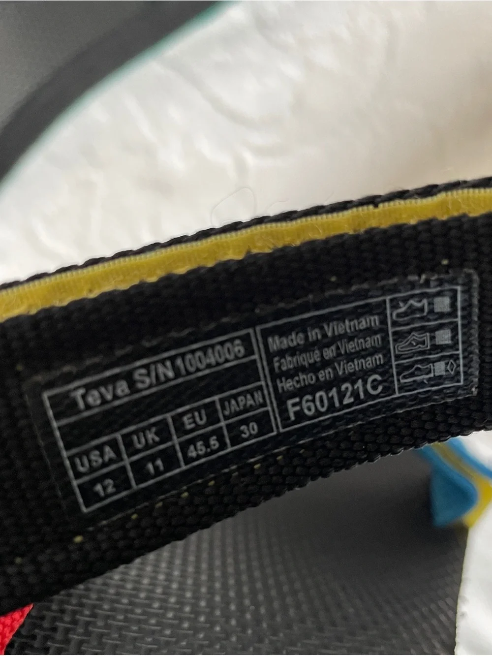 Teva original, universal Multicolor Strap Sandals - Black Red Blue Yellow Teal